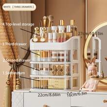 Brand New Elegant Makeup Organizer Drawer Box, Large Storage Space With Pullout Drawers, Available In 2 Colors And Multiple Sizes