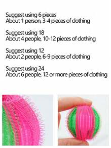 6pcs Random Color Washing Machine Lint Remover, Nylon Material, Can Clean Clothes, Capture Pet Hair, Washing Machine Dedicated Fuzz Brush - Multicolor - View 6