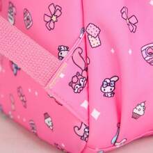 Set de mochila, estuche de lápices, bolso de hombro y billetera con diseños de Hello Kitty y My Sweetie - Accesorios de viaje para el hogar y la pareja hechos de poliamida - Set de 3 piezas: correa ajustable, cierre con cremallera - Perfecto para viajes y regalos de cumpleaños o Navidad, apto para uso diario o como regalo perfecto