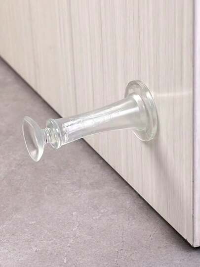 1 pièce Nouvelle ventouse de porte, sans besoin de percer, butoir de porte avec tampon anti-collision en silicone pour fixer et assourdir la porte de la salle de bain. Meilleurs cadeaux