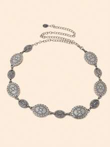 1 Stück Vintage Metall Taillenkette, geeignet als Kleid Dekoration, anwendbar für Partys, formelle Anlässe und Lässig Gelegenheiten