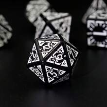 7pcs 18mm Vintage Acrylic Multi-Faceted Dice, Party Supplies & Gifts For Gamers