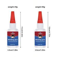 2 piezas/3 piezas Adhesivo multi-funcional de secado rápido WHILIELIFE, resistente a altas/bajas temperaturas, ácidos, álcalis y corrosión, apto para unir metal, plástico, madera y cerámica