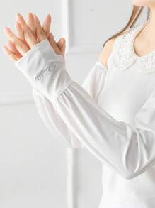Ice Silk Sleeves. It's Thin And Loose In Summer. Suitable For Driving And Riding Bicycles, Wearing Armsleeves - A - View 5