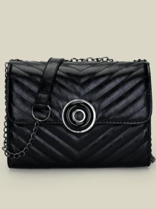 1 件时尚单肩简约现代风格百搭休闲 2025 新款办公室通勤斜挎包，精致，温柔，高美感，适合外出、派对、礼物、购物、成熟 - 彩色 - 查看 4