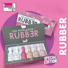 GAMA DE GEL RUBBER FANTASY NAILS, TONOS NUDE EDICION ESPECIAL - Rosa - Ver 3