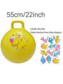45cm/18inch/55cm/22inch Bouncy Hopper Balls With Handle For Kids, Ride On Toys Balls For Toddlers 1-3 & Kids 4-8, 1 Pack Hopper Ball 18 Inch Size For Kids Jumping Sports Ride Games Balance Exercise Indoor Outdoor Fun