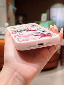 1pc High-Quality Pink Bow Pinkmas Series Soft Shockproof Phone Case Compatible With Iphone 16 Pro Max/16/16 Pro/15 Pro Max/15 Pro/15/14 Pro Max/14 Pro/14/13 Pro/13/12 Pro/12/11, Suitable For Teenage Girls