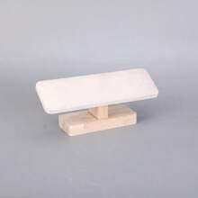 1pc Wooden Base T-Shaped PU Leather / Velvet Bracelet Display Rack Bangle Watch Hairband Jewelry Storage Stand Holder Organizer Back To School Dormitory Storage