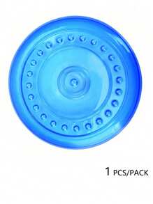 1 Set Purple/Pink/Blue Pet Chew Ring & Soft Flying Disc - Multifunctional Toy For Medium/Large Dogs, Dog Lovers & Moms | Natural TPR Rubber Material, Cleans Teeth, Relieves Itching | Indoor/Outdoor Play, Beach Fetch Pet Supplies | Valentine's Day Gift - Multicolor - View 11