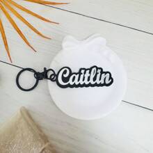 1 chaveiro de acrílico personalizado faça você mesmo, chaveiro personalizado com nome em inglês de camada dupla, chaveiro de acrílico personalizado com nome, pingente de letra personalizado para bolsas, presente para mulheres - Chaveiro preto - Ver 15