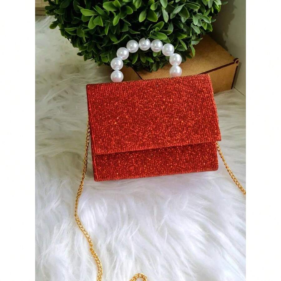Bolsinha Bags bloguerinhas INFANTIL com alca de mao e alca transversal - Vermelho - Visão 1