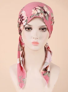 Floral Pattern Casual Wear Fashion Pilot Cap
