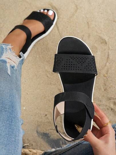 2025 Summer New Hollow Out Breathable Casual Comfortable Fashionable Ladies Sandals