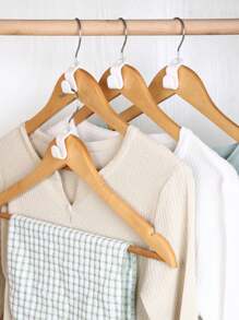 10 件装 S 型衣架挂钩，衣柜和橱柜服装衣架 - 白色 - 查看 2