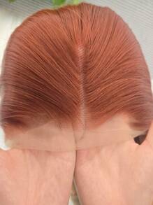 Redwood Wig 13x4 合成蕾丝前假发 预拔无胶长丝直发 女士耐热纤维 自然密度 适合日常派对穿着 26 英寸