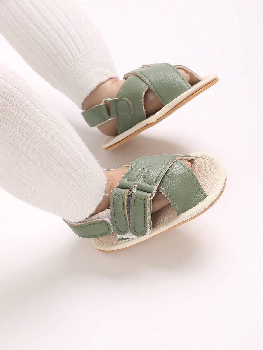 Sandálias de Verão Antideslizantes e Macias para Bebês, Sapatos Pré-Andadores para Bebês