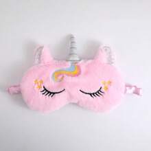 毛绒彩色独角兽眼罩,可爱卡通毛绒眼罩遮光睡眠眼罩,现货,学校,返校,旅行,旅行必需品,家居必需品,眼罩,睡眠眼罩 - 彩色 - 查看 17
