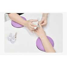 美甲护肘，圆形美甲垫，记忆海绵舒适易清洗，专业美甲师桌面手垫