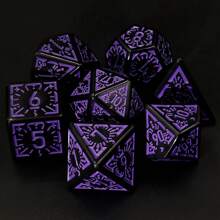 7pcs 18mm Vintage Acrylic Multi-Faceted Dice, Party Supplies & Gifts For Gamers