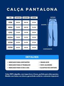Women's High Waisted Flared Jeans With Elastic Waistband - 帶弓/暗 - 查看 3