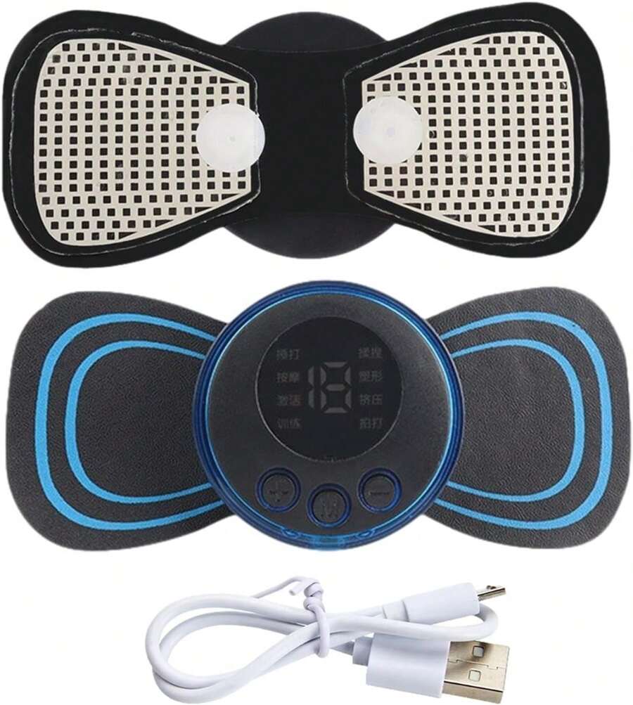 Masajeador de Mariposa eléctrico Mini EMS - Negro - Ver 1