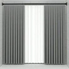 1 多功能窗帘杆、窗帘杆支架、无需钻孔、用于门帘、窗帘、半帘、短帘、咖啡帘、门帘杆、可伸缩杆、可调节烘干机、衣柜支架、家具支架、烘干机、鞋柜、收纳杆、家用浴室配件、浴室