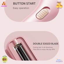 Cortadora de pelo de extremo dividido, carga tipo c, removedor automático de extremo, cuidado del cabello dañado, Máquina para cortar cabello, cortador de pelo inalámbrico con extremos abiertos - Multicolor - Ver 2