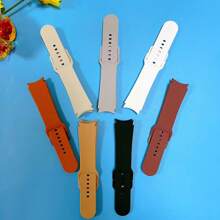 1pc, 20mm Seamless Silicone Watch Strap With Quick Release Buckle, Compatible With Samsung Galaxy Watch 7/6/5/4 Series, Amazfit And Other Models, Suitable For Both Men And Women, Waterproof Sports Strap