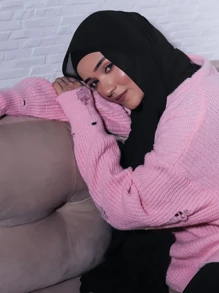 2pcs Simple Beanie Hat + Lightweight Chiffon Scarf Set, Suitable For Daily Use