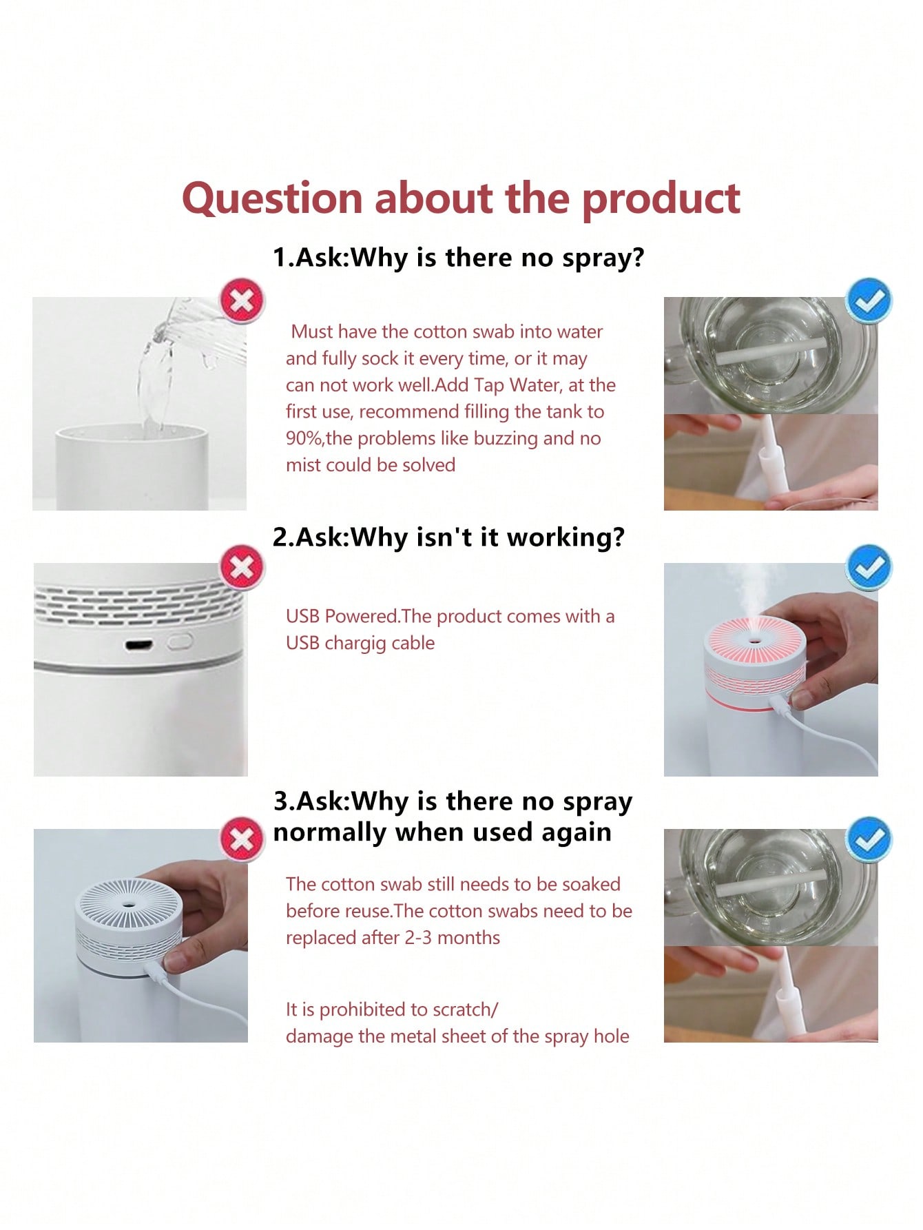 مرطب هواء للسيارة 250 مل بتقنية الموجات فوق الصوتي...