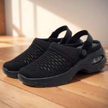 Mesh Orthopedic Clogs Arch Support Casual Summer Beach Sandals Breathable Outdoor Slippers For Women - 灰色 - 查看 3