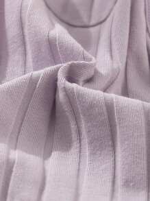 9 Pcs Women's Cotton Panties Sexy Low-Waist Solid Color Briefs Ribbed Comfortable And Breathable Sports Underwear