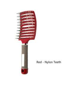 1pc Haarborstel Hoofdhuidmassage Kam Man Haarborstel Nylon Vrouwen Nat Krullend Ontwarren Haarborstel Voor Salon Kapsalon Styling Tools