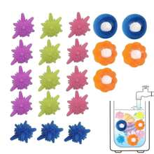 20 pezzi palline per bucato riutilizzabili + 5 pezzi raccoglitori di capelli per palline da bucato, 25 pezzi di colori casuali, palline per il lavaggio senza grovigli, palline per bucato colorate per aumentare il potere di pulizia della macchina