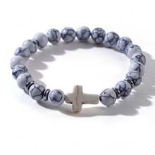 8pcs/Pack Vintage Tiger's Eye, Volcanic Stone & Turquoise Bead Bracelets, Fashion Versatile Jewelry Set For Women, Best Gift For Couples, Party & Daily Wear