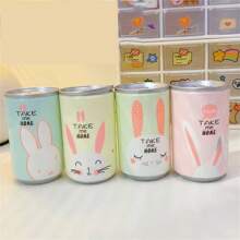 1pc/2pcs/3pcs/4pcs Cartoon Canned Wet Wipes, Creative Portable Mini 30-Count Wet Wipes, Cute Beverage Can Design, One-Time Cleaning Wet Wipes, Random Style