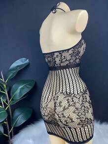 1 Piece Sexy Lingerie,Sexy Pajamas,Sexy Lingerie Bodysuit, Women'S Shoulderless Sleeveless Sheer Mesh Bodysuit - Perfect Valentine'S Day Gift For Sexy Lingerie And Underwear Lovers