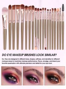 39件/21件/20件/19件/1件化妆刷套装，包含20支化妆刷（遮瑕刷、眼影刷、高光刷、散粉腮红刷、面部修容刷、唇刷），化妆刷套装，化妆刷套装，化妆刷套装，全套化妆刷，化妆刷套装，全套化妆工具，化妆刷套装，化妆刷礼盒套装 - 咖啡棕 - 查看 3