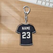 Soccer Jersey Custom Acrylic Keychain Sports Fans Gift For Kids Sports Sports Team Gift Custom Keychain Bag Tag,Unique Double-Sided Design, Suitable For Fans' Personalized Decoration Keychain Pendant, Birthday Custom Gift, Christmas Custom Gift