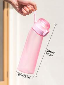 Yocity 1 pieza Botella de agua deportiva con 1 cápsula de sabor con forma de oso aleatoria, cápsulas de sabor 0 azúcar 0 calorías, para regalos del Día de San Valentín, regalo de cumpleaños, adecuado para gimnasios, aleatorio entre 7 sabores, para uso en exteriores, campamento