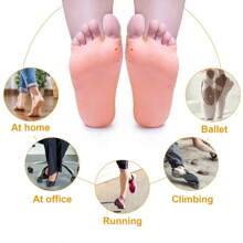 2pcs Soft Silicone Moisturizing Gel Socks For Foot Care Protector Relieve Dry Cracked Peeling Heels Shoes Insole Pedicure - Multicolor - View 3