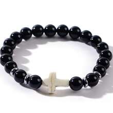 8pcs/Pack Vintage Tiger's Eye, Volcanic Stone & Turquoise Bead Bracelets, Fashion Versatile Jewelry Set For Women, Best Gift For Couples, Party & Daily Wear