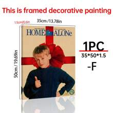 1/6Pcs Home Alone - Movie Posters Wall Arts - 90's Movie Posters - Canvas Wall Decorate - Home Alone Movie Poster For Living Room Bedroom Decor Gifts Birthday Graduation