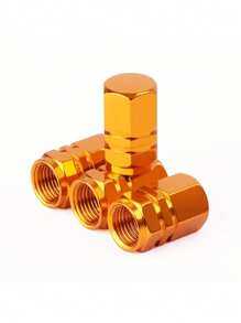 2/4/8 piezas Tapas de válvula de aleación de aluminio hexagonal - Cubiertas a prueba de explosión para el vástago de la válvula, a prueba de polvo y a prueba de agua para coches, motocicletas, camiones y bicicletas