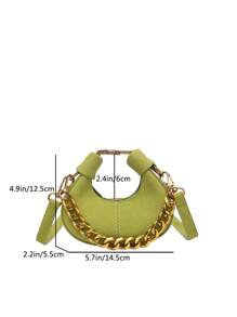 Bolso de mano pequeño y de moda, estilo minimalista y elegante, nuevo bolso de tela para mujeres, bolso casual de unicolor