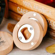 个性化定制磁性开瓶器，雕刻磁铁开瓶器，独特的伴郎礼物，个性化雕刻开瓶器，伴郎礼物 - 棕色 - 查看 6