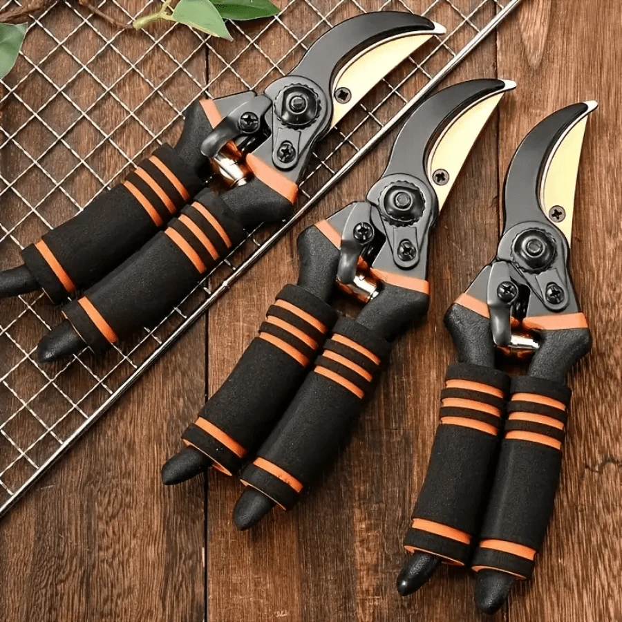 Professional 8 Bypass Pruners, Strong Trimming Handheld Shears, Garden Clippers for Yard Work