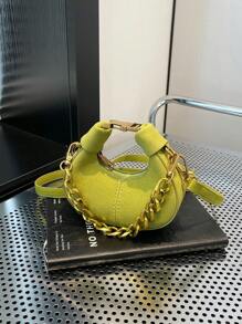 Bolso de mano pequeño y de moda, estilo minimalista y elegante, nuevo bolso de tela para mujeres, bolso casual de unicolor