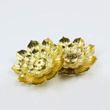 Multi-Color Vintage Double Layer Lotus Incense Stick Holder With Multiple Holes, Suitable For Various Incense, Incense Burner & Display Decor Gifts Birthday Graduation - 1pc Two-layer Lotus - View 9